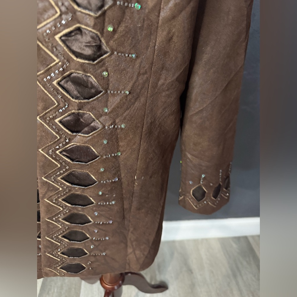 Brown Cutout Jacket - Women's - Picture 9 of 9